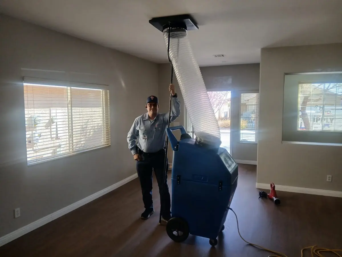 Professional Dryer Vent Cleaning work inside a University home